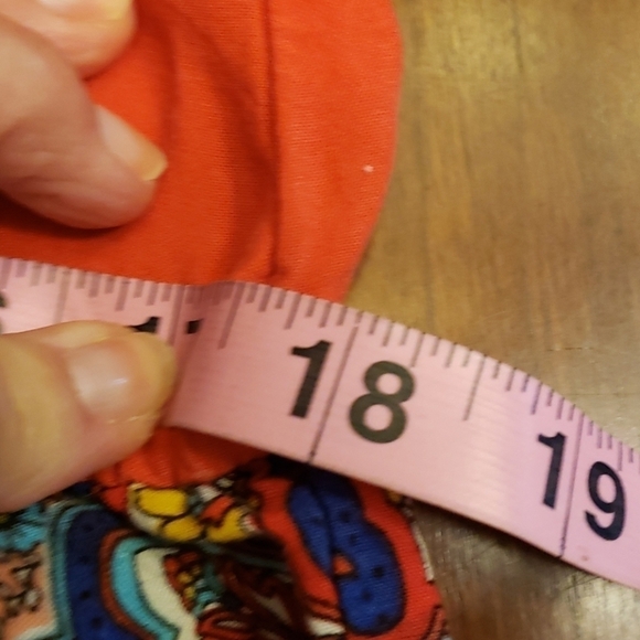 BeBob Boho Strapless Romper M VGUC Orange & Blue - Picture 9 of 12